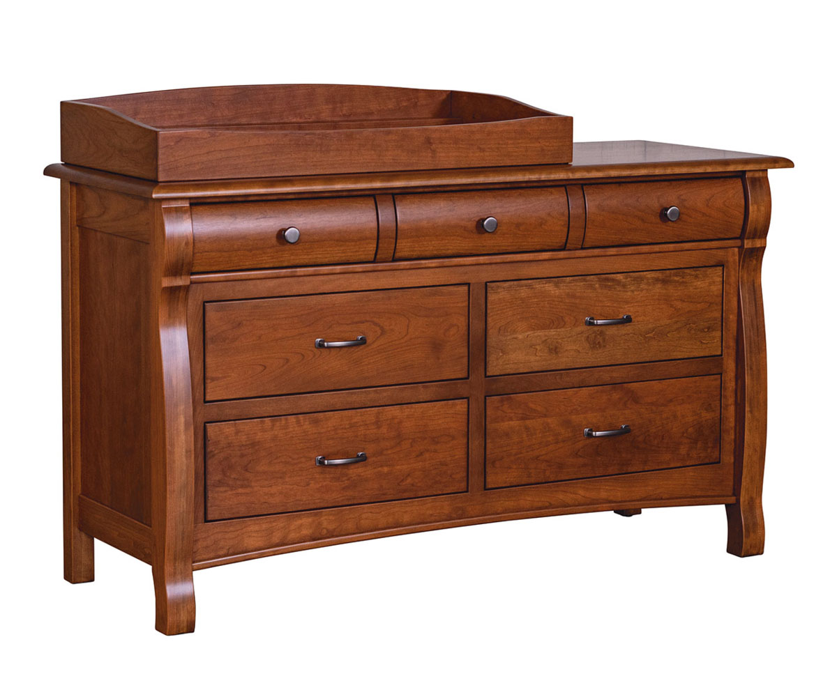Castlebury 7 Drawer Dresser With Changing Box Top Option