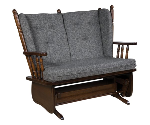 4 Post Highback Love Seat Glider