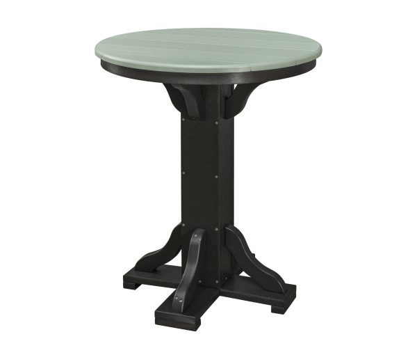 30" Round Table With Square Base