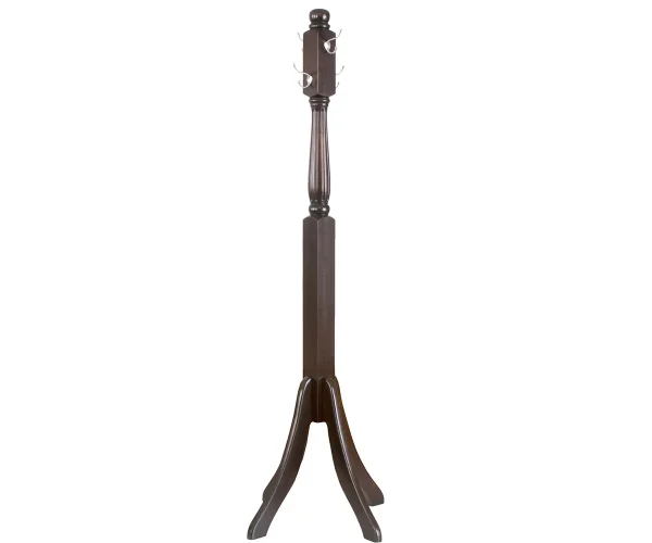Fluted Hall Tree with Nickel Hooks